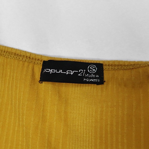 Popular 21 | NWOT* Mustard Halter Top - Picture 5 of 5